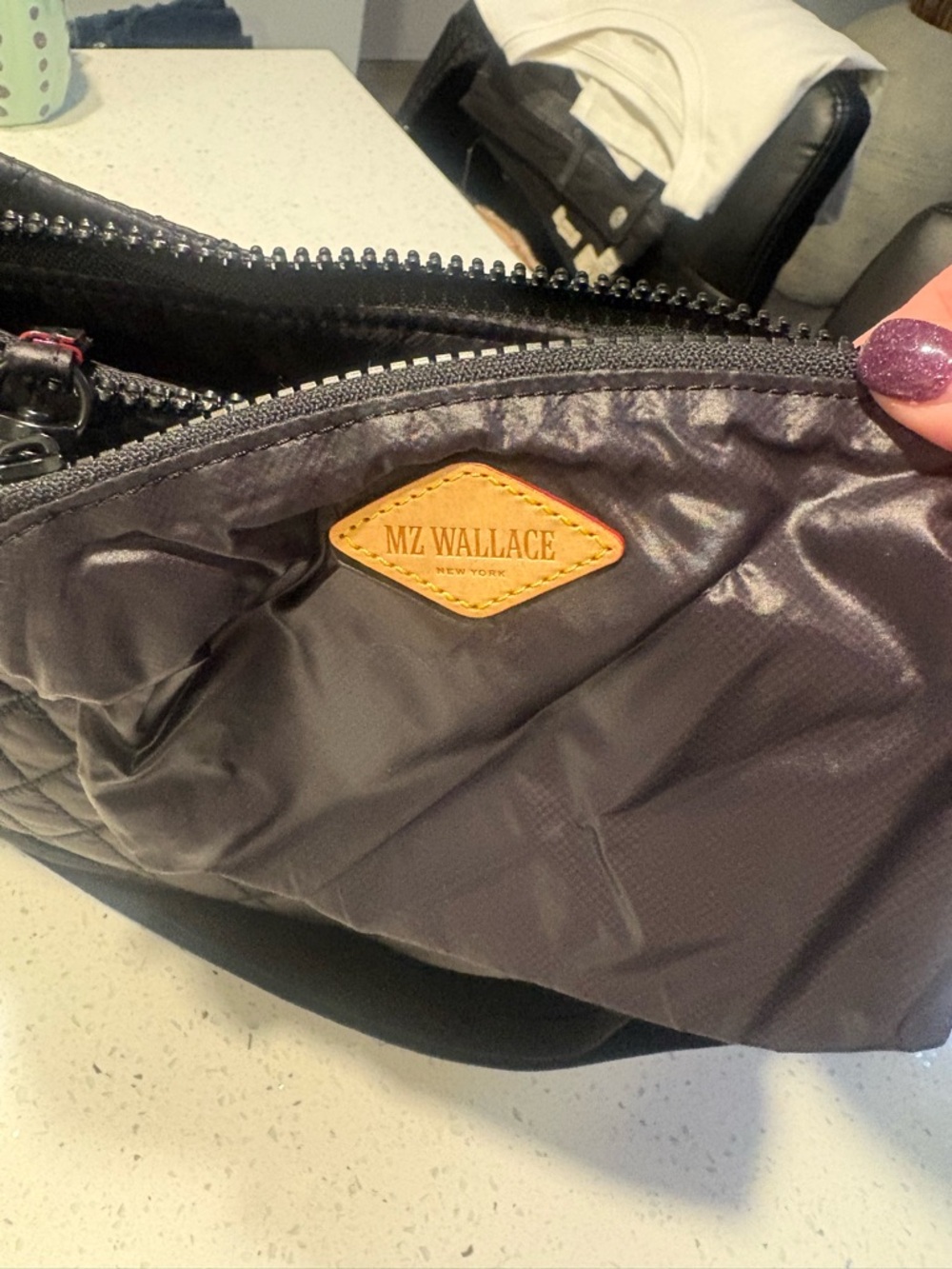 MZ Wallace Quilted Crossbody Bag — Black - Picture 9 of 10
